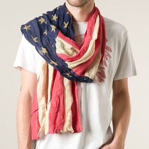 Ralph Lauren Denim Supply USA Flag Scarf